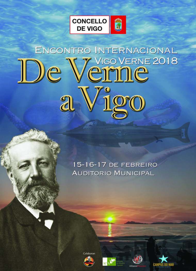 Cartel Encontro Internacional Jules Verne Vigo